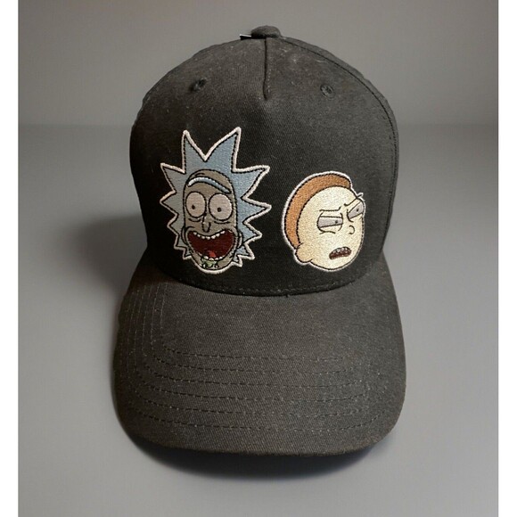New Rick and Morty Big Face Character Cartoon Heads Adjustable Snapback Hat - Picture 1 of 7